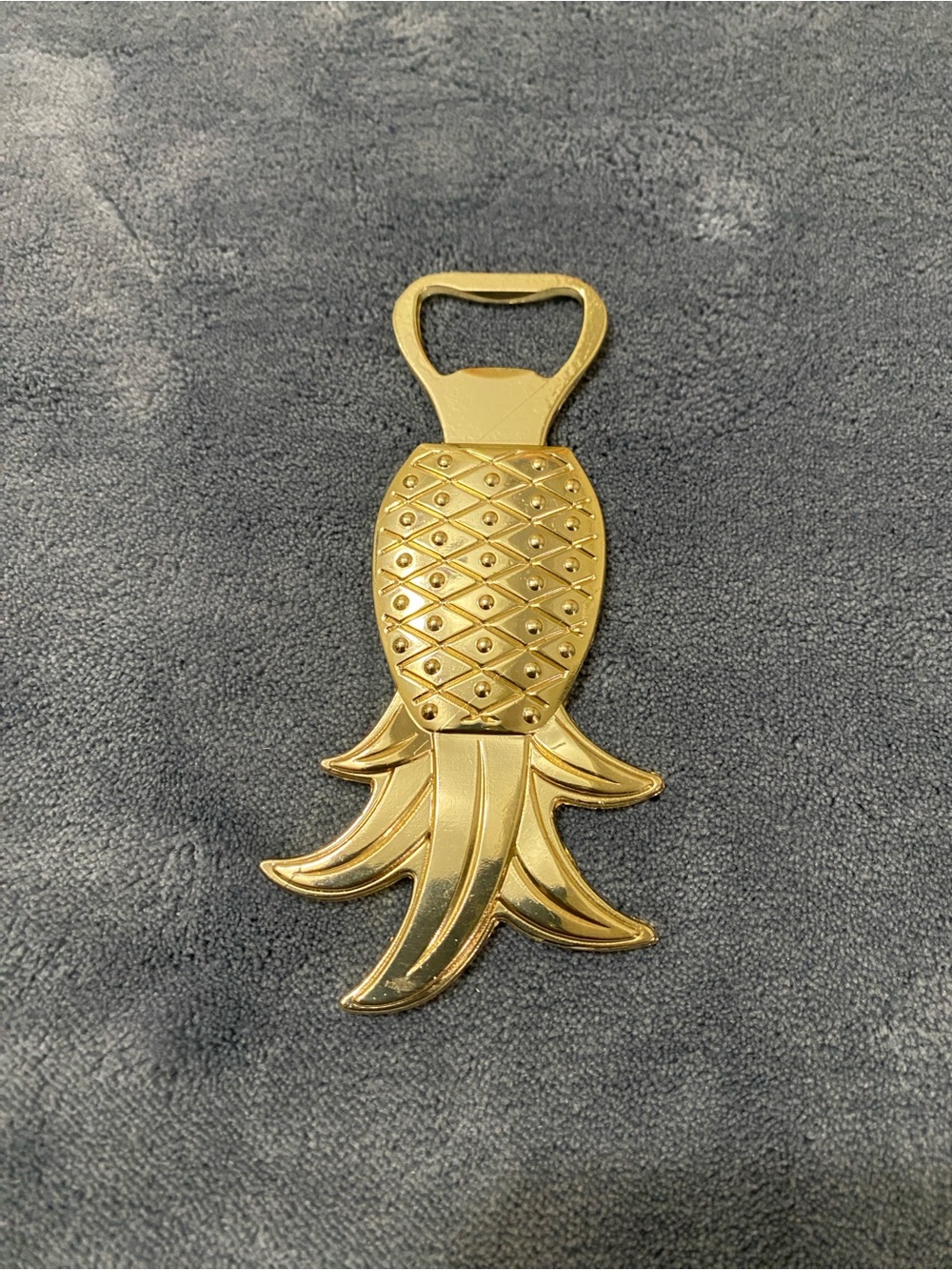Gold Pineapple Bottle Opener - Decorative Accessory